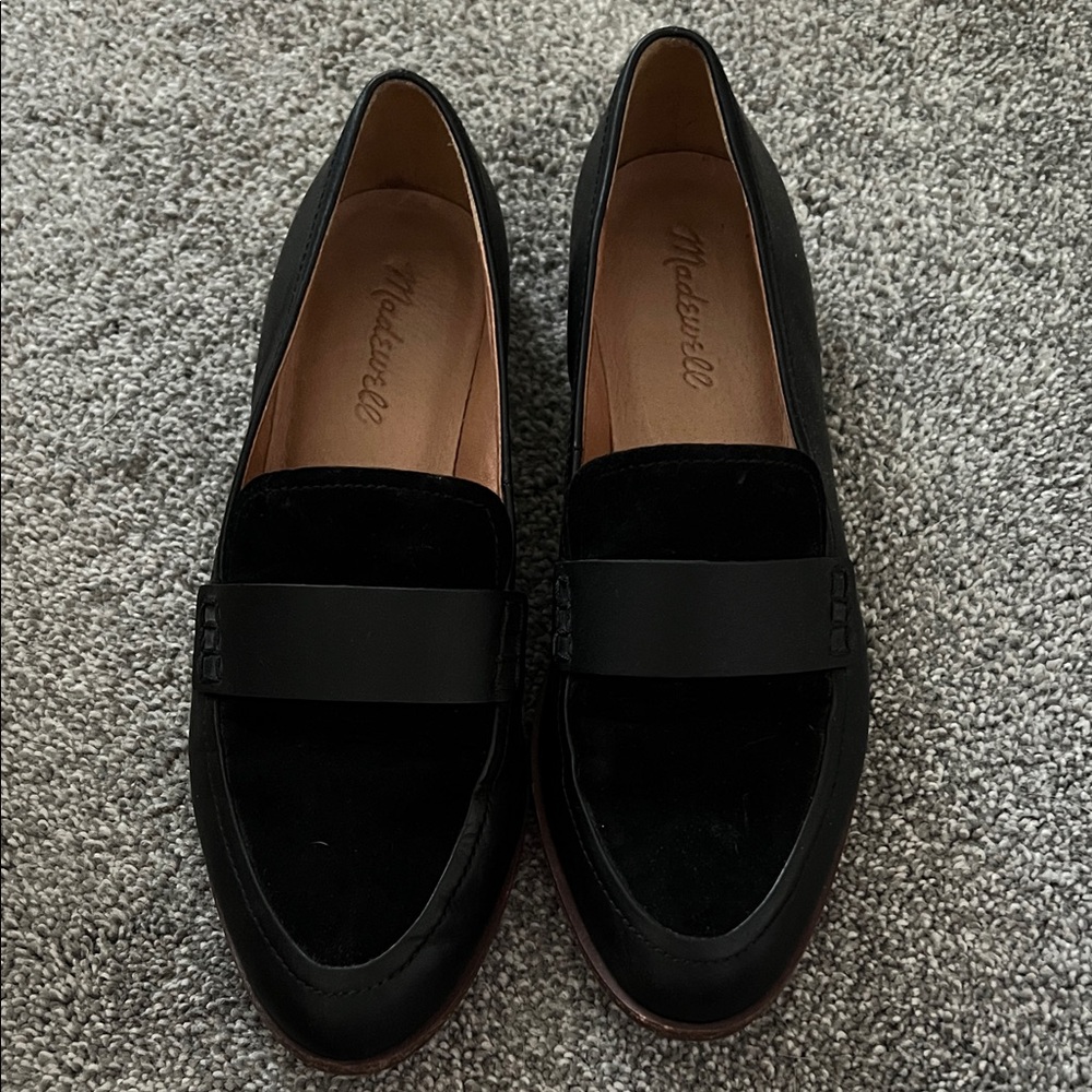Madewell Black Leather Loafers